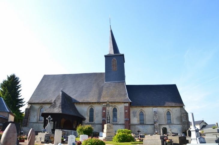 L'église classée au titre des monuments historiques le 1er  janvier 1928. - Bosc-Bordel