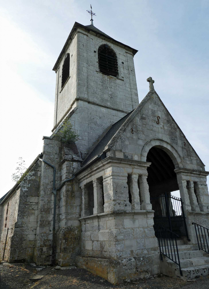 Le porche de l'église Saint Martin - Épinay-sur-Duclair