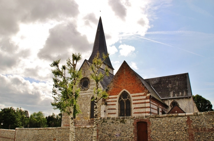 <<église Saint-Aubin - Saint-Aubin-le-Cauf