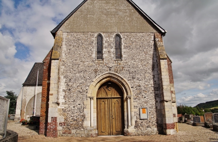 <<église Saint-Aubin - Saint-Aubin-le-Cauf