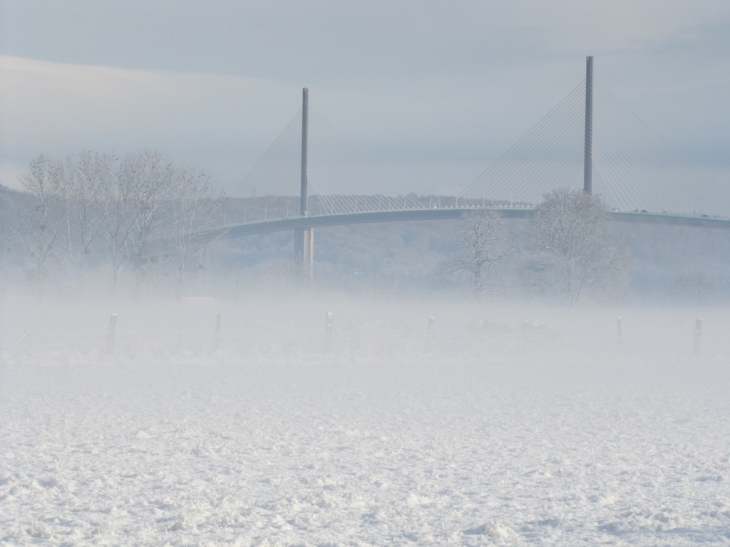 PONT,NEIGE ET BRUME. - Saint-Nicolas-de-Bliquetuit