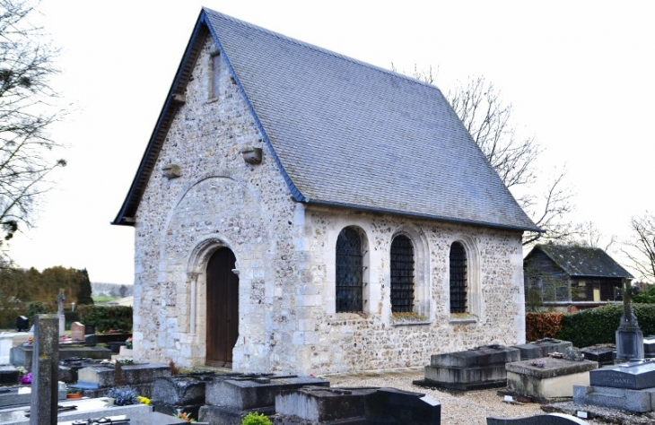 La chapele du Fay. Elle fut consacrée le 26 septembre 1264, 50 ans après sa construction, par l'archevêque de Rouen Eude Rigaud. - Sainte-Marie-des-Champs