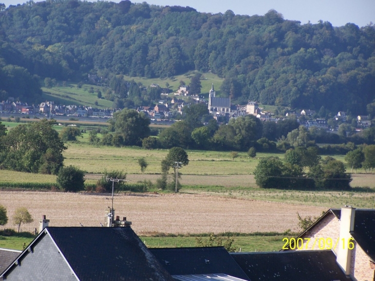 Villequier vu du clocher de l'église - Vatteville-la-Rue
