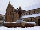 Photo suivante de Longpont-sur-Orge La place et la basilique sous la neige