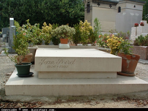 Tombe de Jean Poiret au cimetière du Montparnasse - Paris 14e Arrondissement