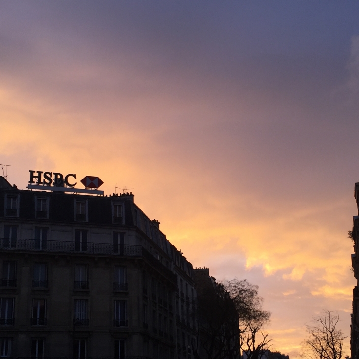Sunset sur HSBC - Paris 14e Arrondissement