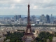 Photo suivante de Paris 16e Arrondissement vue de la Tour Montparnasse : le palais du Trocadero entre Tour Eiffel et tours de la Défense