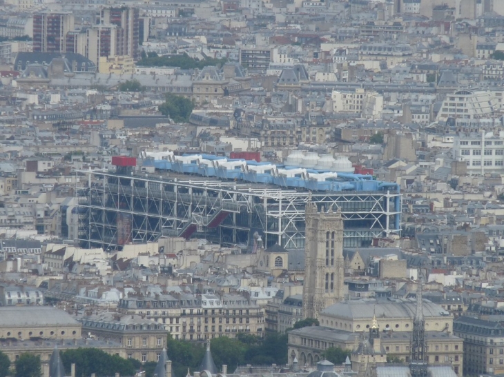 Vue du haut de la Tour Montparnasse - Paris 4e Arrondissement
