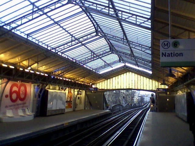 Une station de métro aérien - Paris
