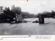 1914 :Pont que l'on fait sauter (carte postale ancienne).