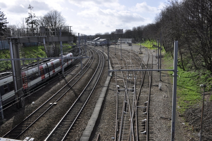 Ligne RER B entre Arcueil et Cachan