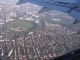 La ville vue d'avion au décollage d'Orly
