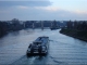 Photo suivante de Chatou Péniche au crépuscule sur la Seine, à Chatou