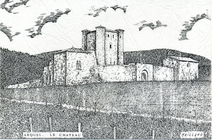 Le Château (carte postale de 1980) - Arques