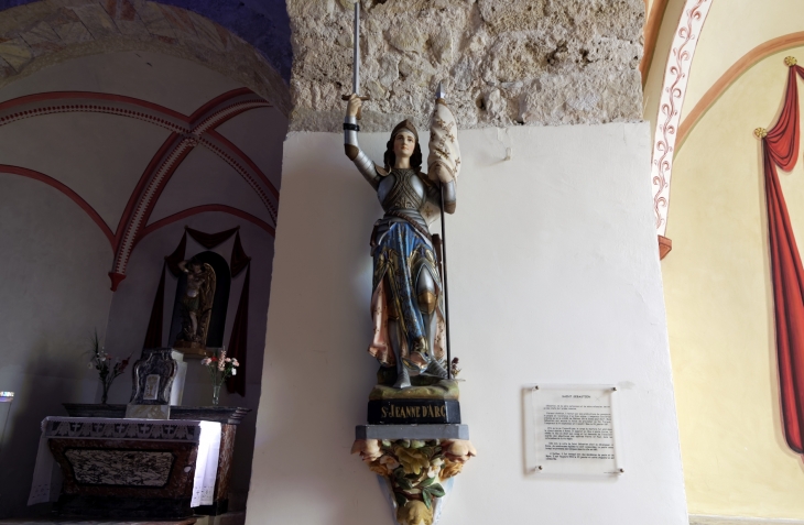 Ste  Jeanne d'Arc de l'église de Duihlac - Duilhac-sous-Peyrepertuse