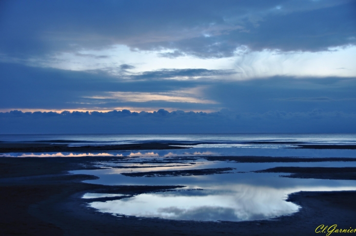 Crépuscule sur la plage - Narbonne