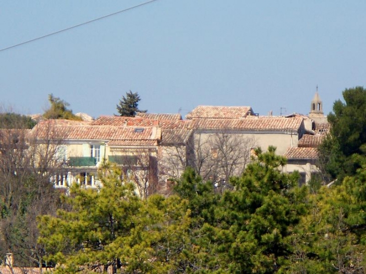 Le village vue du mas Larguier - Monteils