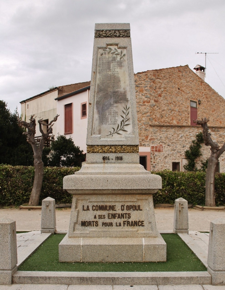 Monument-aux-Morts - Opoul-Périllos