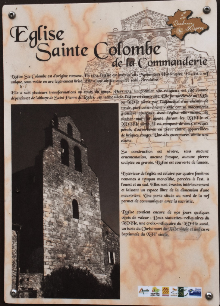  ²église Sainte-Colombe - Sainte-Colombe-de-la-Commanderie