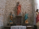 Statues de la chapelle latérale nord.