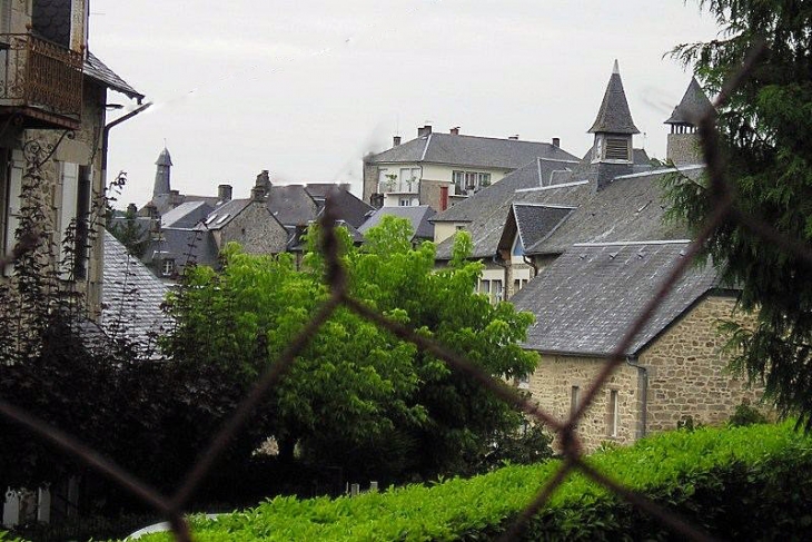 Vue sur les toits et les clochers - Treignac