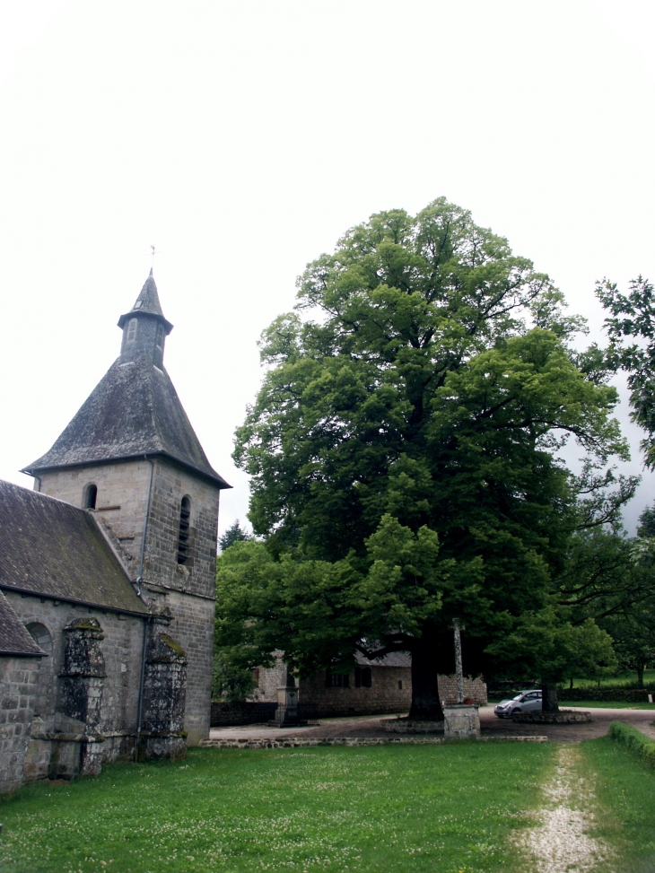 La place de l'église - Vitrac-sur-Montane
