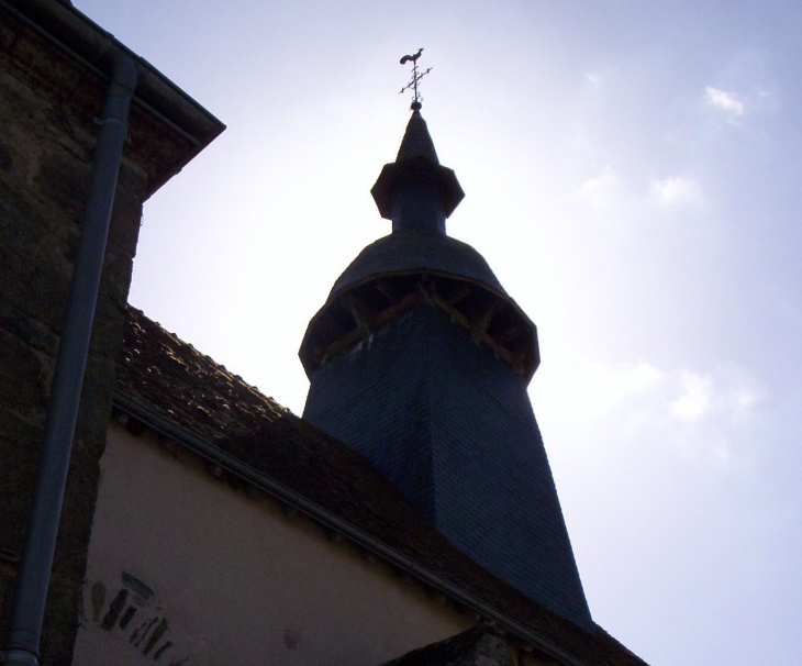 Le clocher de l'église de Fresselines