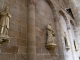 Rangée de Statues dans le transept nord. Eglise abbatiale Saint Pierre.