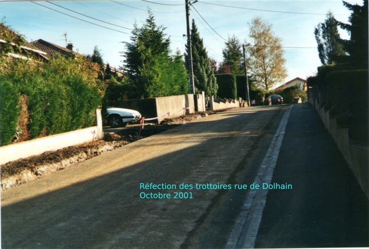 Réfection des trottoires rue de Dolhain - Lantéfontaine