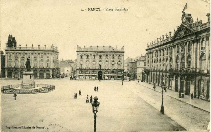 Place Stanislas ( carte postale de 1913) - Nancy
