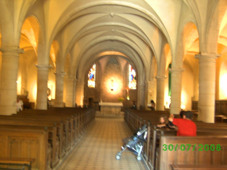 Intérieur de l'église - Vaudémont
