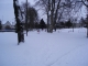 parc Paul Thierry sous la neige