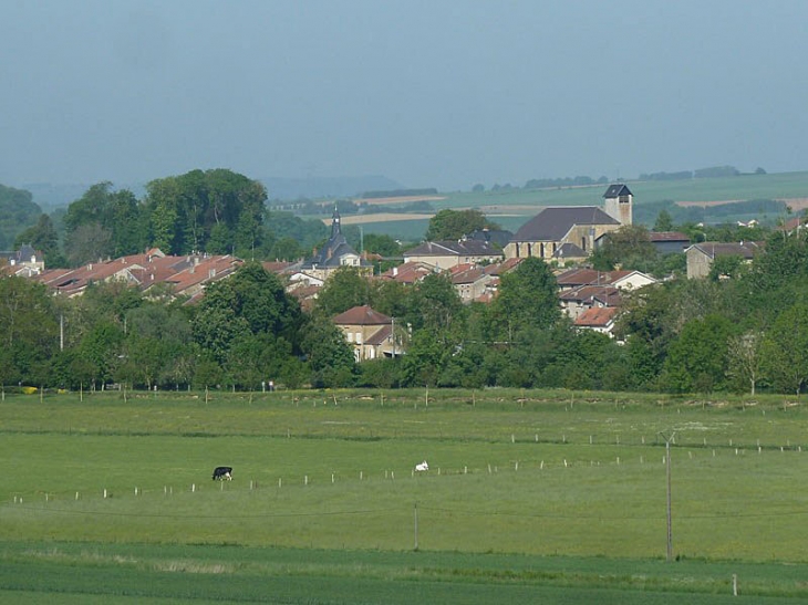 Vue sur le village - Pouilly-sur-Meuse