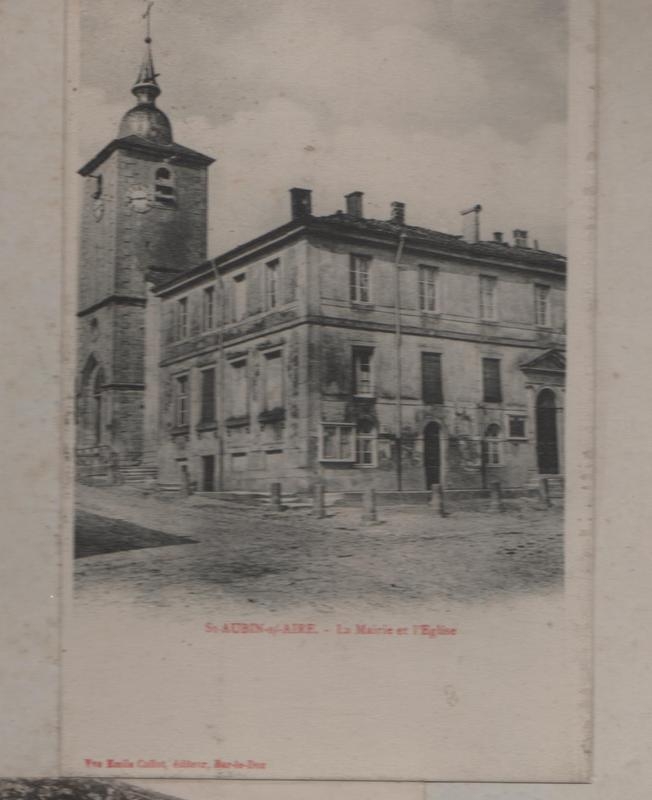 Photo ancienne mairie eglise - Saint-Aubin-sur-Aire