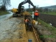 remplacement d'une conduite d'eau