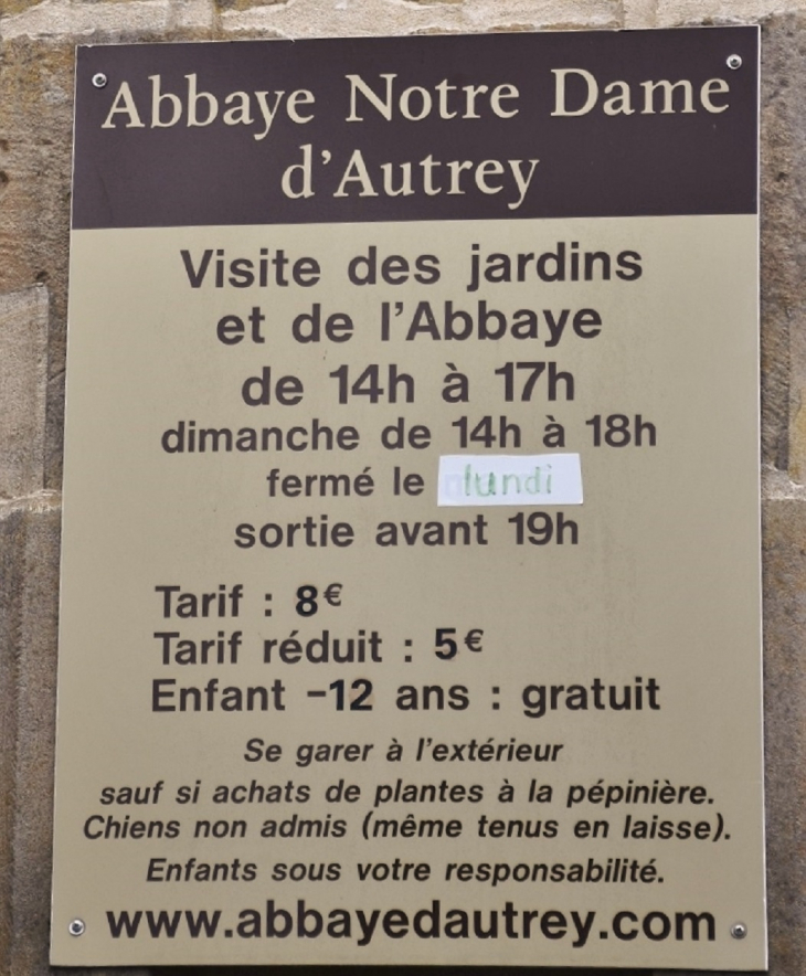 Jardin de L'Abbaye - Autrey