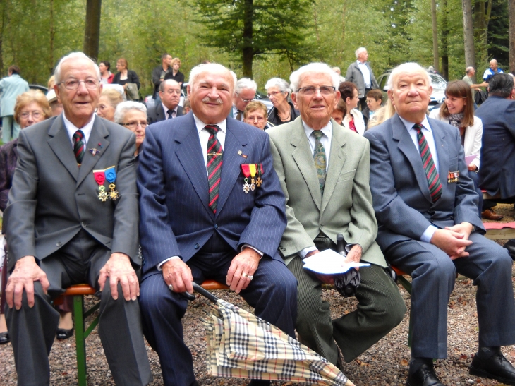 4 anciens du Maquis lors de la cérémonie - Éloyes