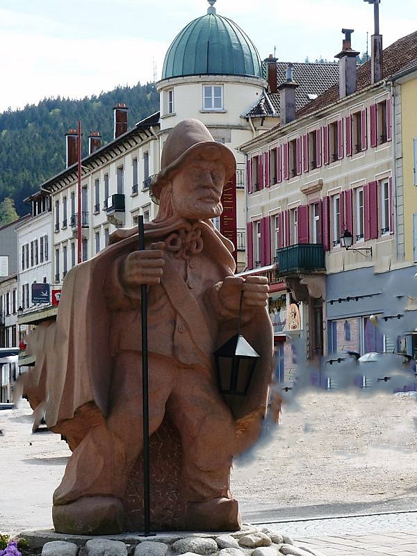 La statue en bois du Vosgien - Gérardmer
