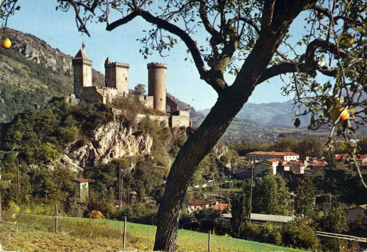 Le château du XI° et XV°. Demeure historique des Comtes de Foix, dont le plus célèbre fut Gaston Phoebus (carte postale de 1960)