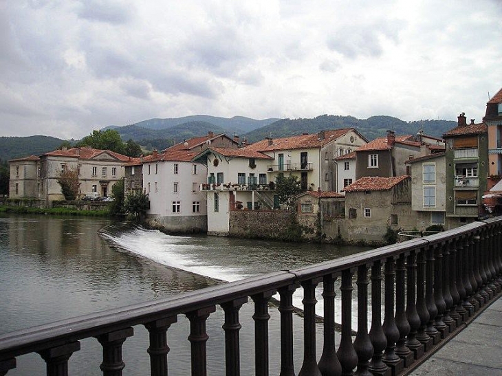 Vue du pont - Saint-Girons