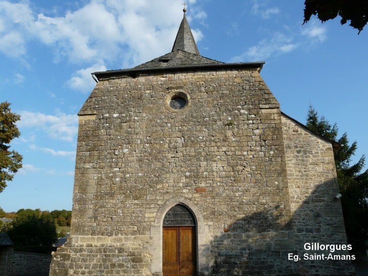 L'église de Gillorgues  Crédit : André Pommiès - Bozouls