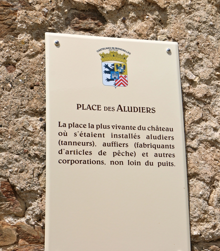 Place des Aludiers. - Castelnau-de-Mandailles