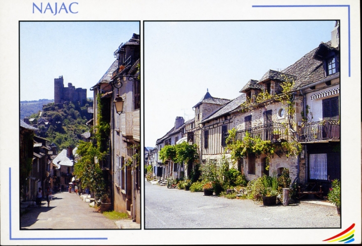 Le Village, carte postale 1990. - Najac