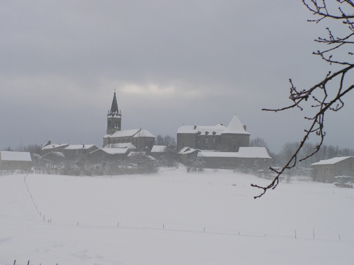 Le bourg sous la neige - Sanvensa