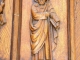 Gimont (32200)  chapelle N.D. de Cahuzac, porte sculptée 12 apôtres, St.Jacques