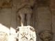 Aurignac : Statue à l'entrée de l'église