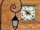 Horloge du clocher mur de Villefranche