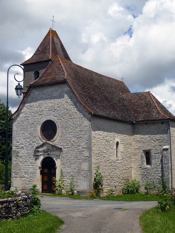 L'entrée de l'église - Fontanes-du-Causse