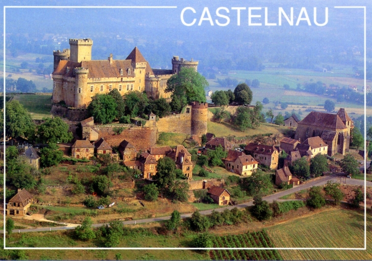 Château de Castelnau-Bretenoux, 2ème forteresse de France (XIe siècle), vers 1990 (carte postale). - Prudhomat