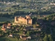 vue aérienne du château de Castelnau